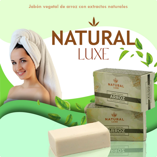 NATURAL LUXE: JABÓN VEGETAL DE ARROZ